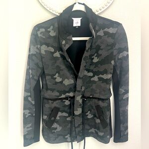 CAbi Black and Gray Camouflage Jacket